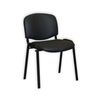 Silla de Oficina Fija Tapizada Apilable Para Escritorio Pc