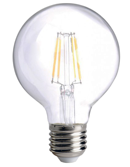 LÁMPARA LED INCOLORA BULBO G95